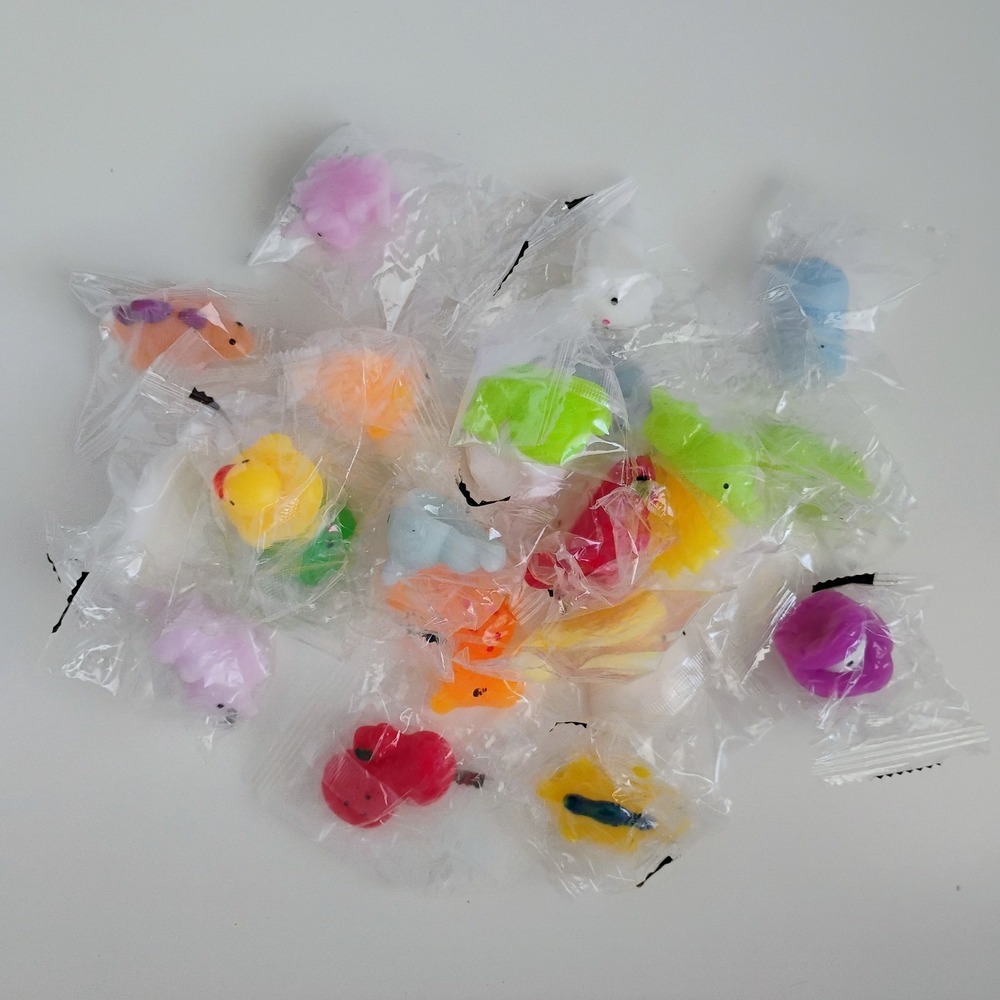 Mini Mochi Squishy Toys Lot of 24 Sensory Fidget Set Mixed Styles Stress Relief